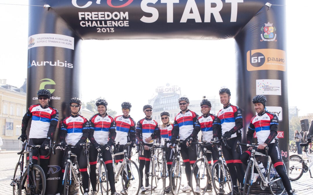 Аурубис България е генерален спонсор на FREEDOM CHALLENGE: Международен велопоход срещу трафика на хора