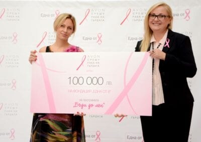 Avon дари 100 000 лв. на Фондация „Една от 8“ за програмата „Бъди до мен“