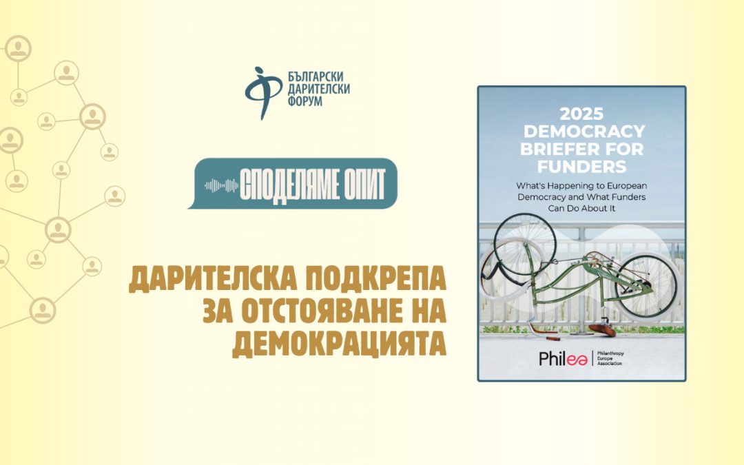 Подкрепа за европейската демокрация: какво могат да направят дарителите?