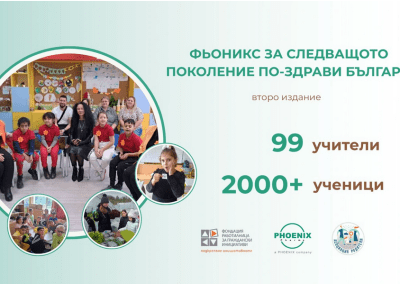 Второто издание на „ФЬОНИКС“ подкрепя 99 учители в работата им за по-здрави деца
