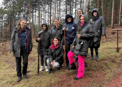 Служители на Yettel засадиха близо 500 дръвчета край София